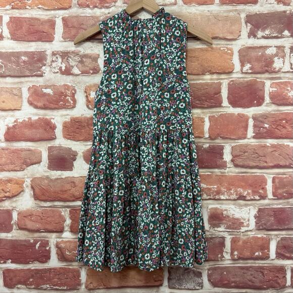 Steve Madden BB Dakota Dress Women's XS Green Multicolor Ditsy Floral Popover - Picture 4 of 9